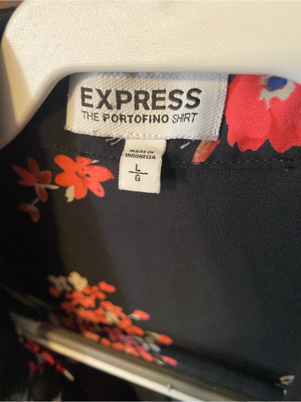 Express floral print portofino blouse - Picture 2 of 2